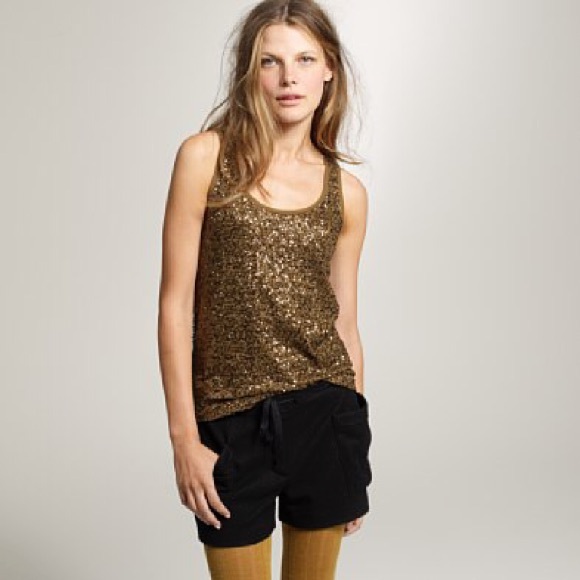 J.Crew Drapey Sequin Tank - Picture 1 of 7